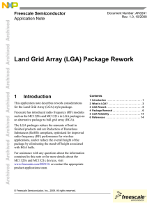 Land Grid Array (LGA) Package Rework