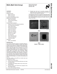 Application Note 1126 BGA (Ball Grid Array)