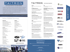 Line Card Final.indd - Taitron Components, Inc.