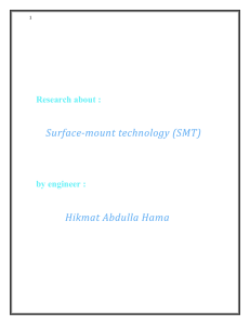 Surface-mount technology (SMT) Hikmat Abdulla Hama