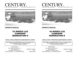 Century 16 Series LCG GEN II Carriers