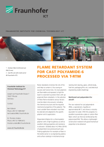 flame retardant system for cast polyamide-6