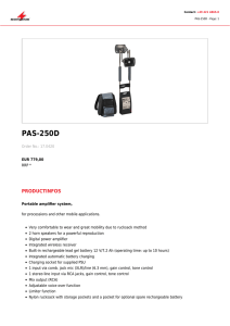 PAS-250D - monacor