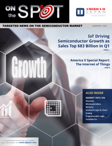 IoT Driving Semiconductor Growth as Sales Top $83 Billion in Q1