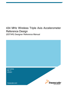 ESTARRM 434 MHz Wireless Triple Axis Accelerometer Reference