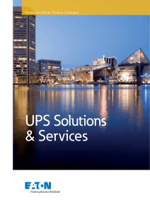 Eaton Three Phase UPS Solutions Sales Guide