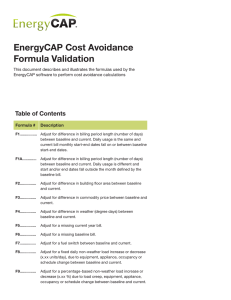 EnergyCAP Cost Avoidance Formula Validation