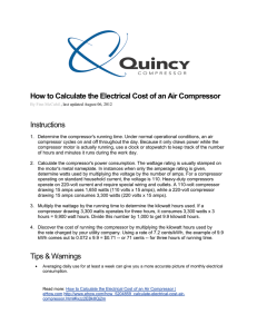 How To Calculate the Electrical Cost of an Air Compressor