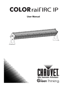 COLORrail IRC IP User Manual Rev. 4