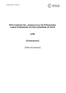ESA Contract No. 4000xxxxxx/16/XX[country code]/XX[initials of CO