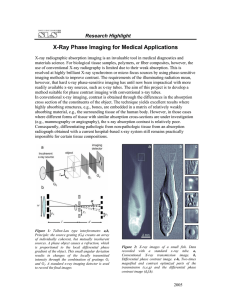 X-Ray Phase Imaging for Medical Applications