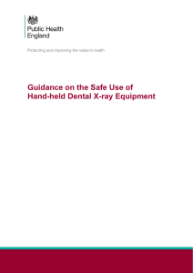 Guidance on the Safe Use of Hand-held Dental X-ray