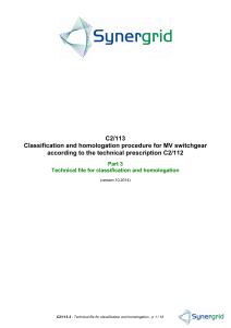 C2/113 Classification and homologation procedure for