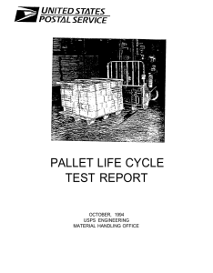 Pallet Life Cycle Test Report