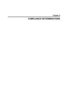 COMPLIANCE DETERMINATIONS - Orange County Sanitation District
