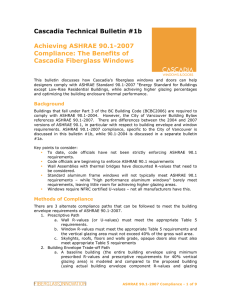 Cascadia Technical Bulletin #1b Achieving ASHRAE 90.1