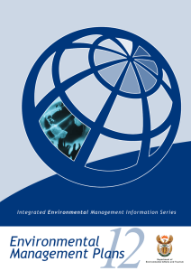 Environmental Management Plans - Department of Environmental