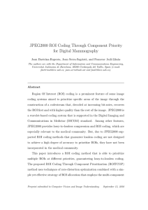 JPEG2000 ROI Coding Through Component Priority for Digital