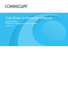 Cost Drivers in Microwave Antennas