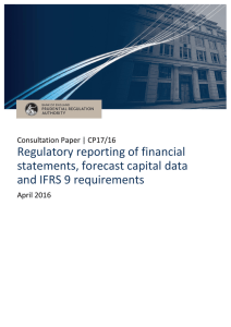 Regulatory reporting of financial statements