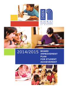 board improvement plan for student achievement