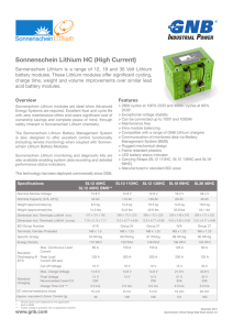 Datasheet - Exide Technologies