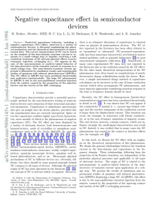 Negative capacitance effect in semiconductor devices