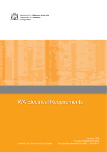 WA Electrical Requirements