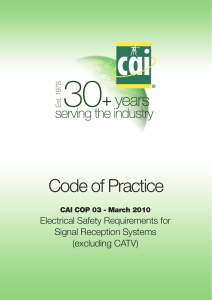 Code of Practice - TV aerials Leeds