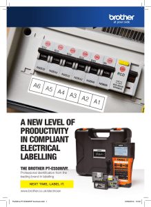 a new level of productivity in compliant electrical labelling