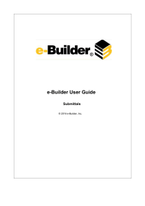 Submittal Module - e