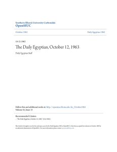 The Daily Egyptian, October 12, 1963 - OpenSIUC