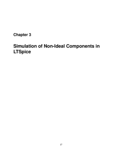 Simulation of Non-Ideal Components in LTSpice