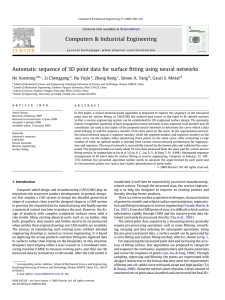 Automatic sequence of 3D point data for surface fitting