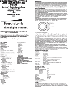 Professional Fitting - Cardinal Contact Lens Inc.