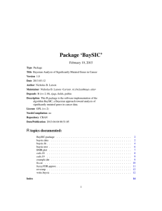 Package `BaySIC`