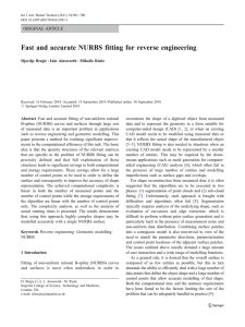 Fast and accurate NURBS fitting for reverse engineering