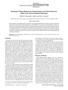 Nonlinear Fitting Method for Determining Local False Discovery