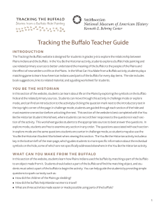 NMAH Tracking the Buffalo Teacher Guide