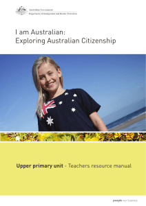 I am Australian: Exploring Australian Citizenship