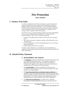 Fire Protection Policy