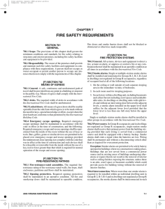 Chapter 7 - Fire Safety Requirements
