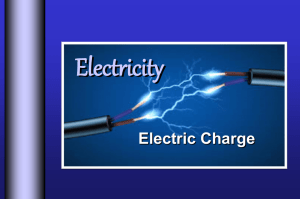 I. Electric Charge