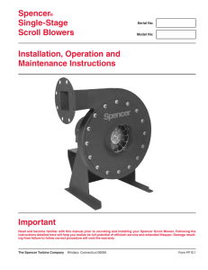 Spencer® Single-Stage Scroll Blowers