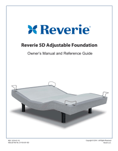to the Reverie 5D Owner`s Manual