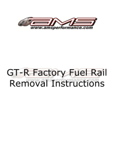 GT-R Fuel Rail - Factory Removal Instructions
