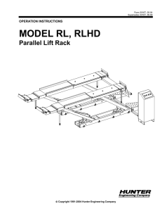 RL, RLHD OPERATION MANUAL