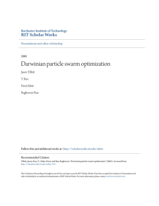 Darwinian particle swarm optimization