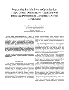 Regrouping Particle Swarm Optimization: A New Global