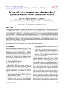 Enhanced Particle Swarm Optimization Based Local Search for